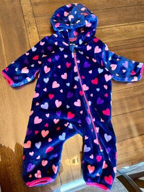Hatley fleece bunting suit size 6-9 months